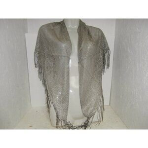 Unbranded Women's Lace Shaw Silver One Size NWOT!!!!